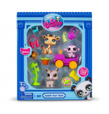 Ігровий набір "Сафарі" Littlest Pet Shop 00524 аксесуари та 3 фігурки