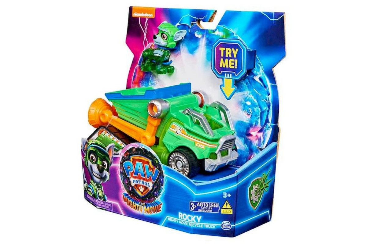 Игровой автомобиль-трансформер с фигуркой Рокки Spin Master SM17776/6474 со светом и звуком