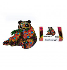 Фигурный деревянный пазл A3 "Кунг-фу Панда" PuzA3-01211, 124 элемента