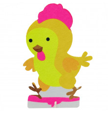 Фетровая сувенирная фигурка на подставке "Цыпленок" 180182