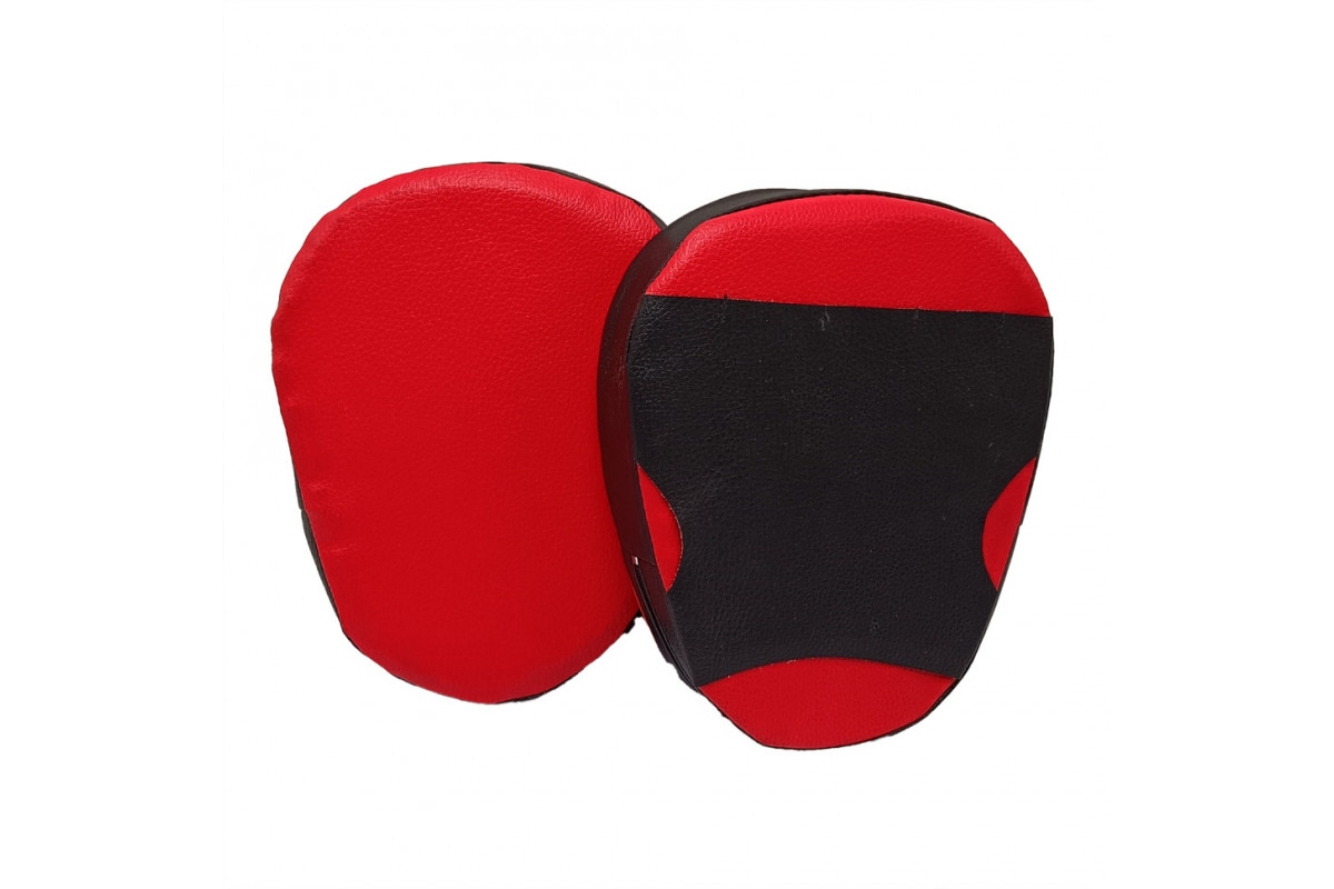 Детские боксерские Лапы 2088, 2 штуки, черно-красные