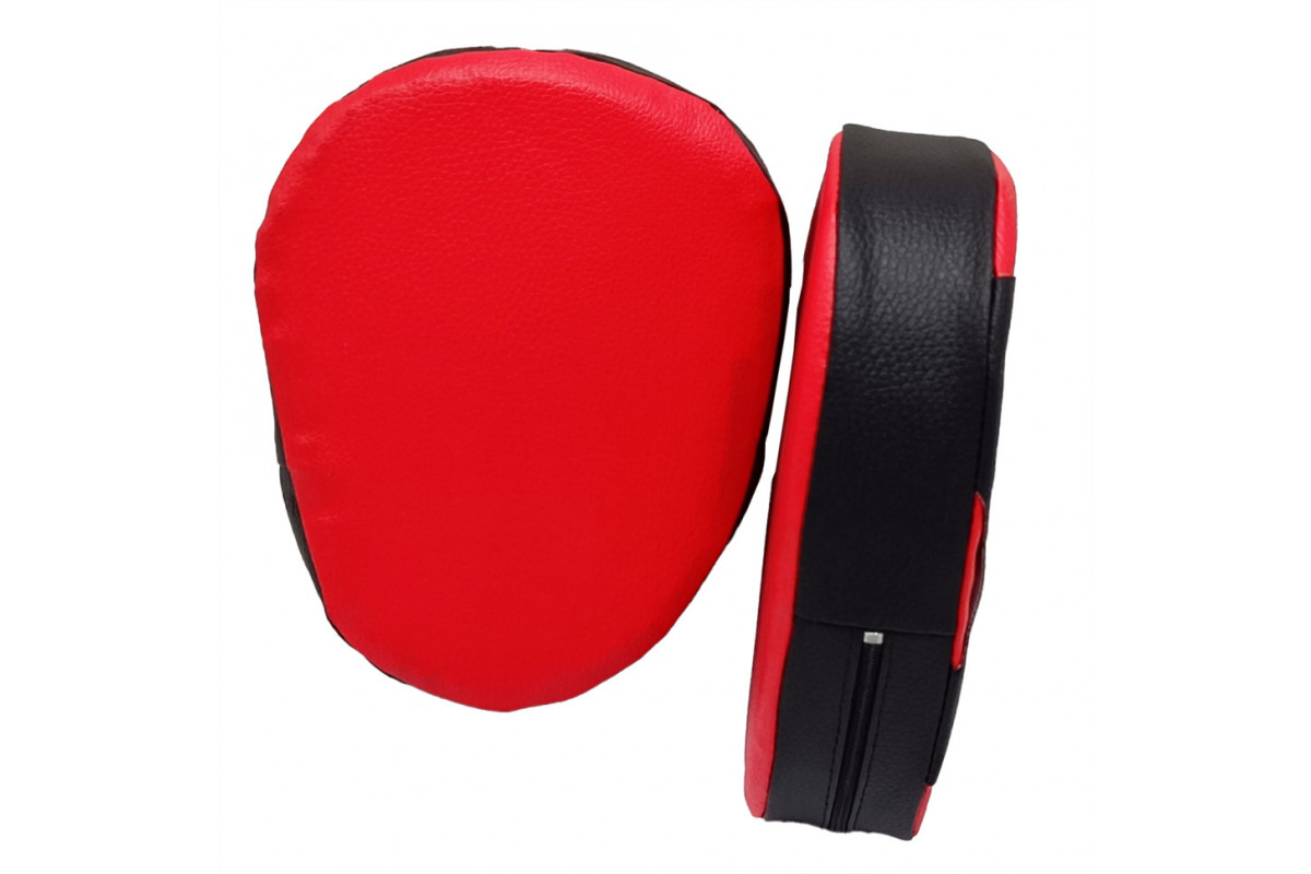 Детские боксерские Лапы 2088, 2 штуки, черно-красные