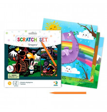 Набор для творчества  гравюры "Драконы" 300215, 3 гравюры в наборе