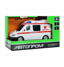 Детская автомодель "Скорая помощь" 7994, 17х7 см, звуковые и световые эффекты