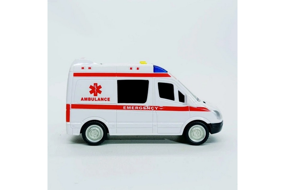 Детская автомодель "Скорая помощь" 7994, 17х7 см, звуковые и световые эффекты