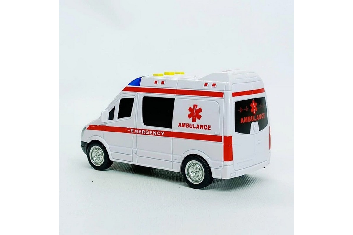 Детская автомодель "Скорая помощь" 7994, 17х7 см, звуковые и световые эффекты