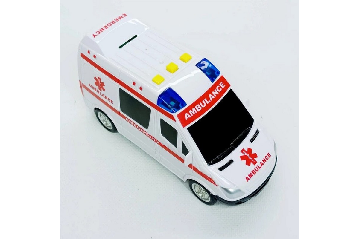 Детская автомодель "Скорая помощь" 7994, 17х7 см, звуковые и световые эффекты
