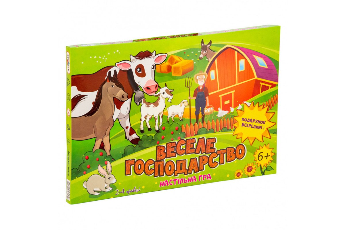 Настольная Игра-бродилка "Веселое хозяйство" Strateg 30456 (укр.)