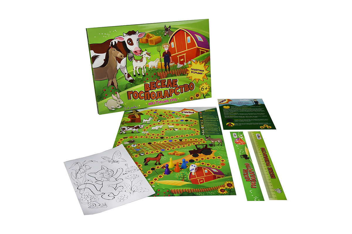 Настольная Игра-бродилка "Веселое хозяйство" Strateg 30456 (укр.)