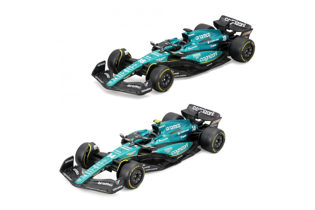 Коллекционная автомодель "Aston Martin AMR23 (2023)" Bburago 18-38090, 1:43 масштаб