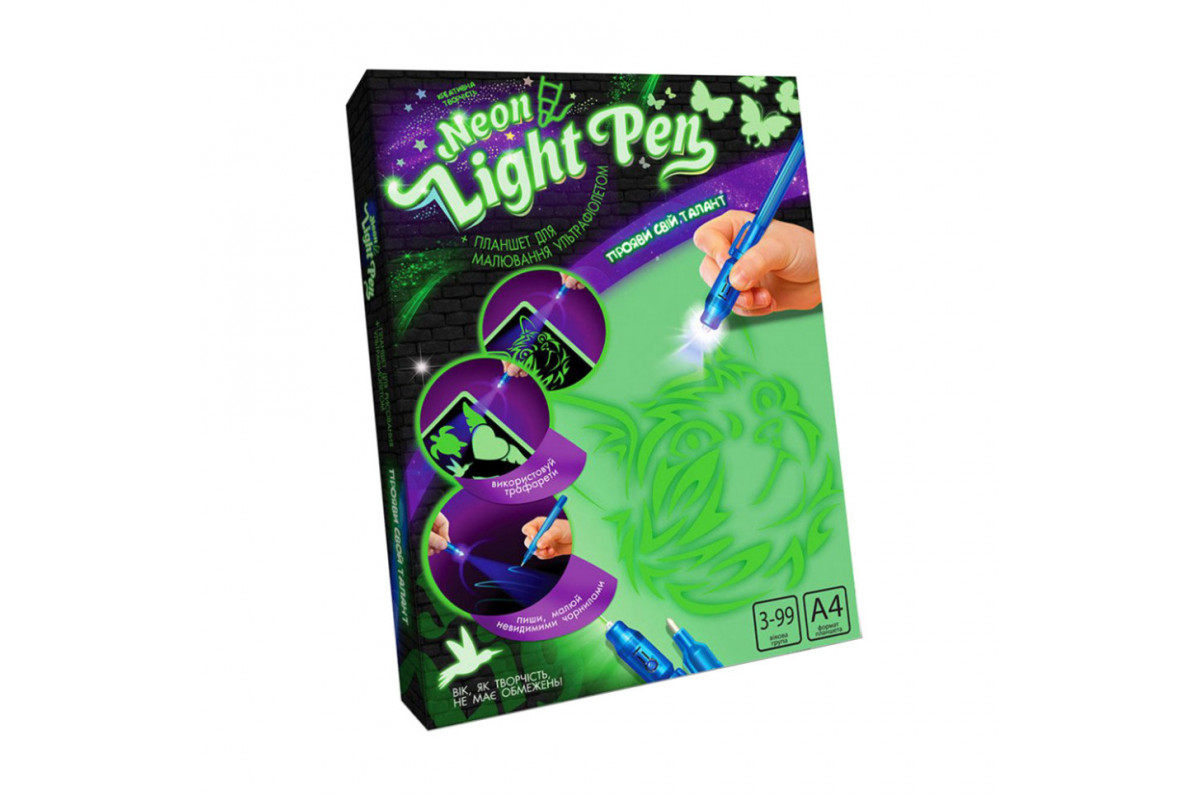 Набор креативного творчества "Neon Light Pen" NLP-01-02U рисуй светом