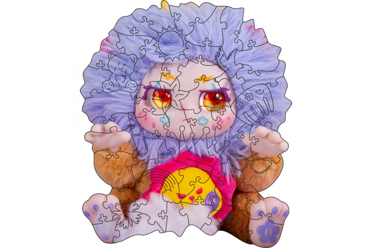 Фігурний пазл з дерева "Кіммон" PZ014-A4C-AC 75-125 деталей, розмір А4, картонна коробка