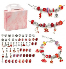 Набір для створення браслетів "Пандора" PDL610-4 червоний