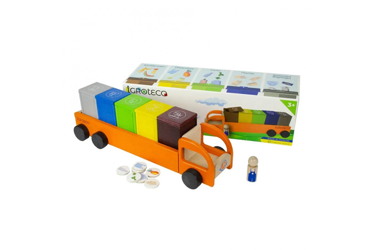 Деревянная развивающая игра "Сортируем отходы" 900798