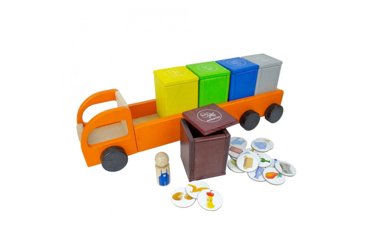 Деревянная развивающая игра "Сортируем отходы" 900798