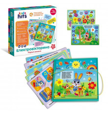 Электровикторина детская "Азбука и первые знания" KH55/001 в комплекте 6 карточек 12 заданий