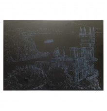 Гравюра А4 "Замок" ГрА4-15с эконом вариант в пакете 29,7х21 см