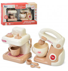 Детская бытовая техника "Миксер-Кофемашина" E02 механический вращающийся венчик