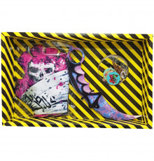 Сувенірні ножі дерев'яні набір BOX "Керамбіт PURPLE CAMO" KARPC-B