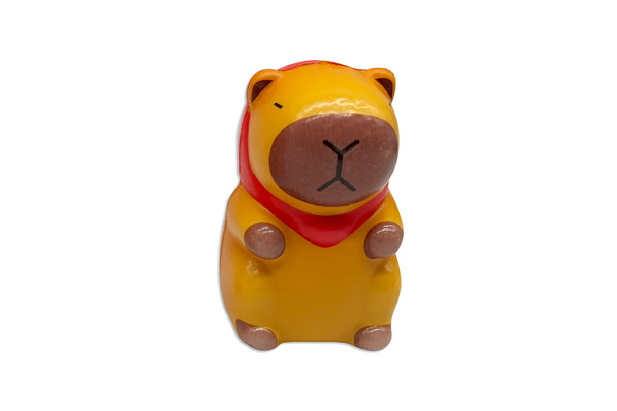 Игрушка-антистресс Сквиш "Капибара в шапочке" MS 4734-1 с ароматом, 9 см