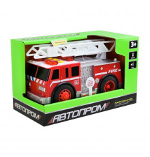 Детская автомодель "Пожарная служба" 7992, 19 см, звуковые и световые эффекты