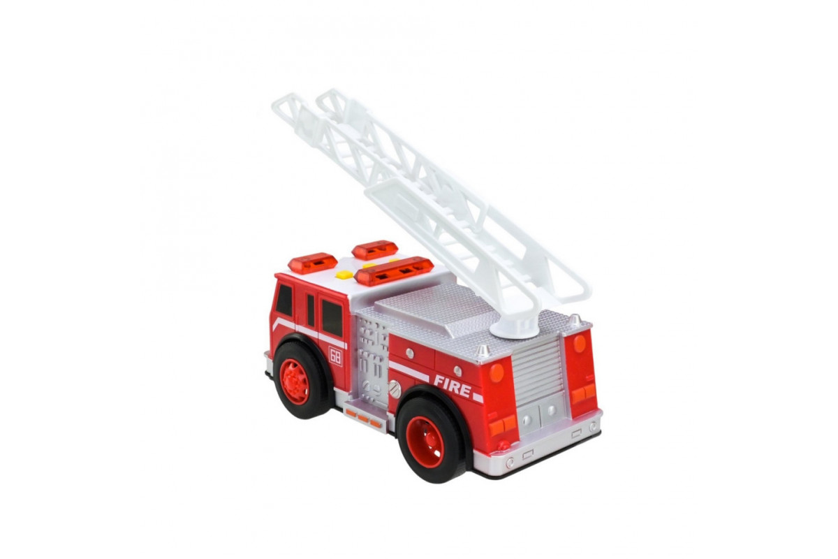 Детская автомодель "Пожарная служба" 7992, 19 см, звуковые и световые эффекты
