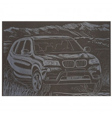 Гравюра А5 "Джип-1" ГрА5с-32 эконом вариант в пакете 21 х 14,8 см