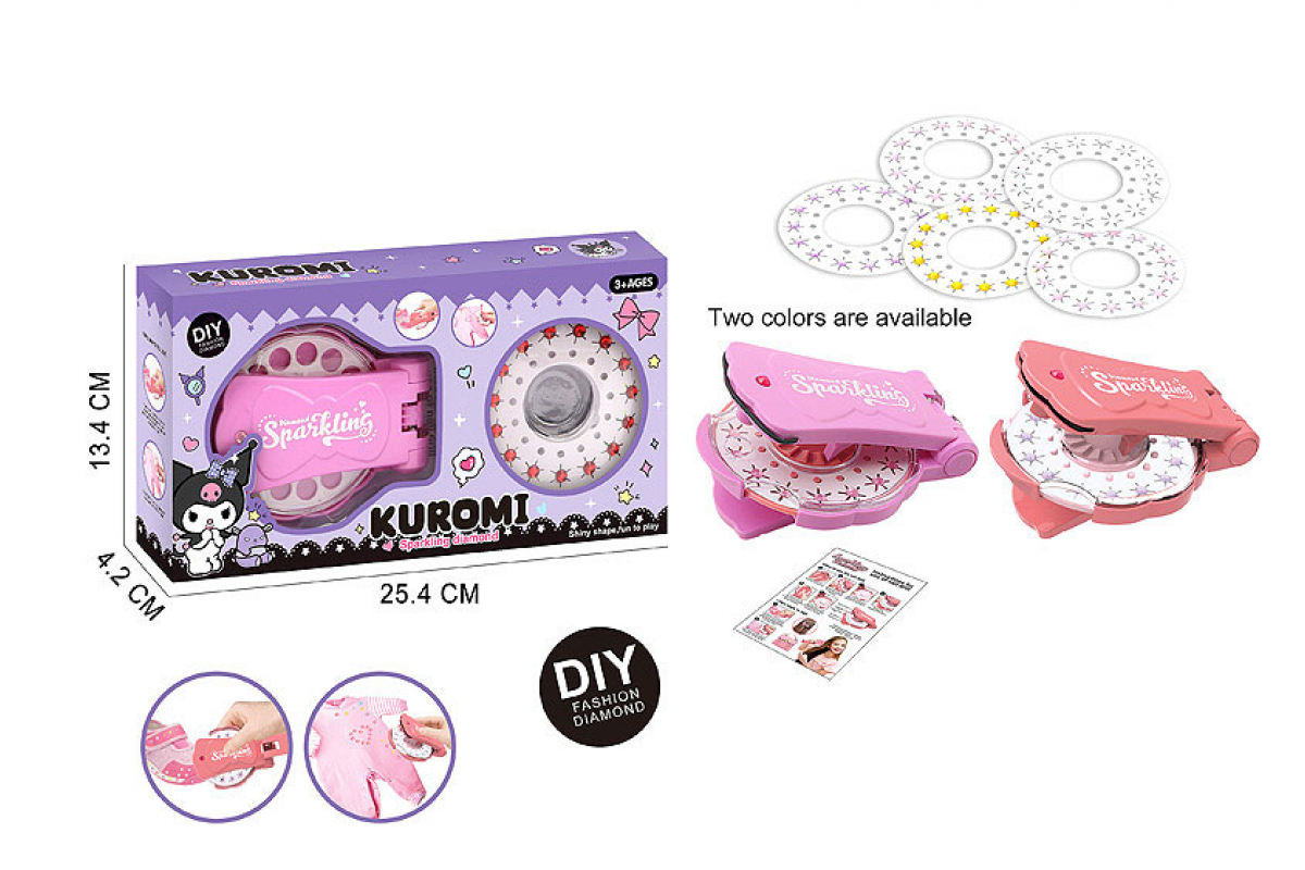 Набір для творчості "Kuromi" DM249-132(Coral) пристрій для кріплення страз, стрази