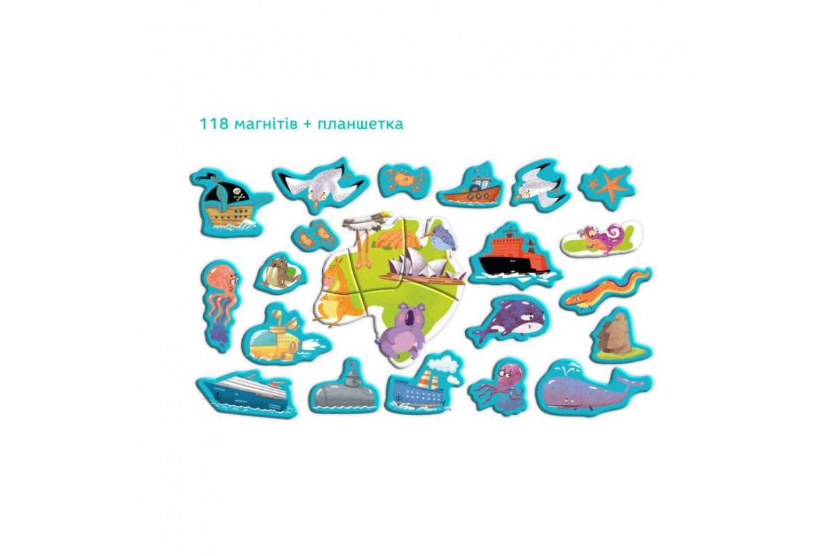 Розвиваюча магнітна гра "Карта планети" DoDo 200201