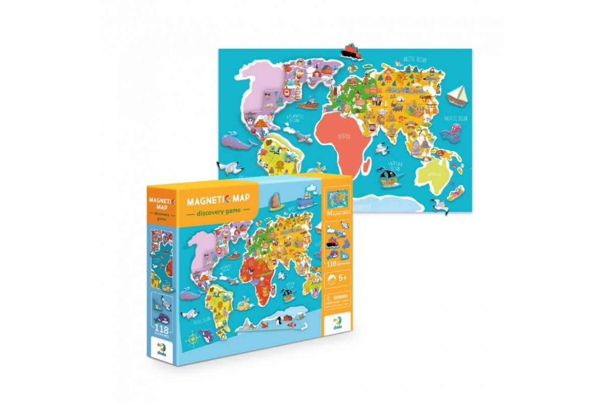 Розвиваюча магнітна гра "Карта планети" DoDo 200201