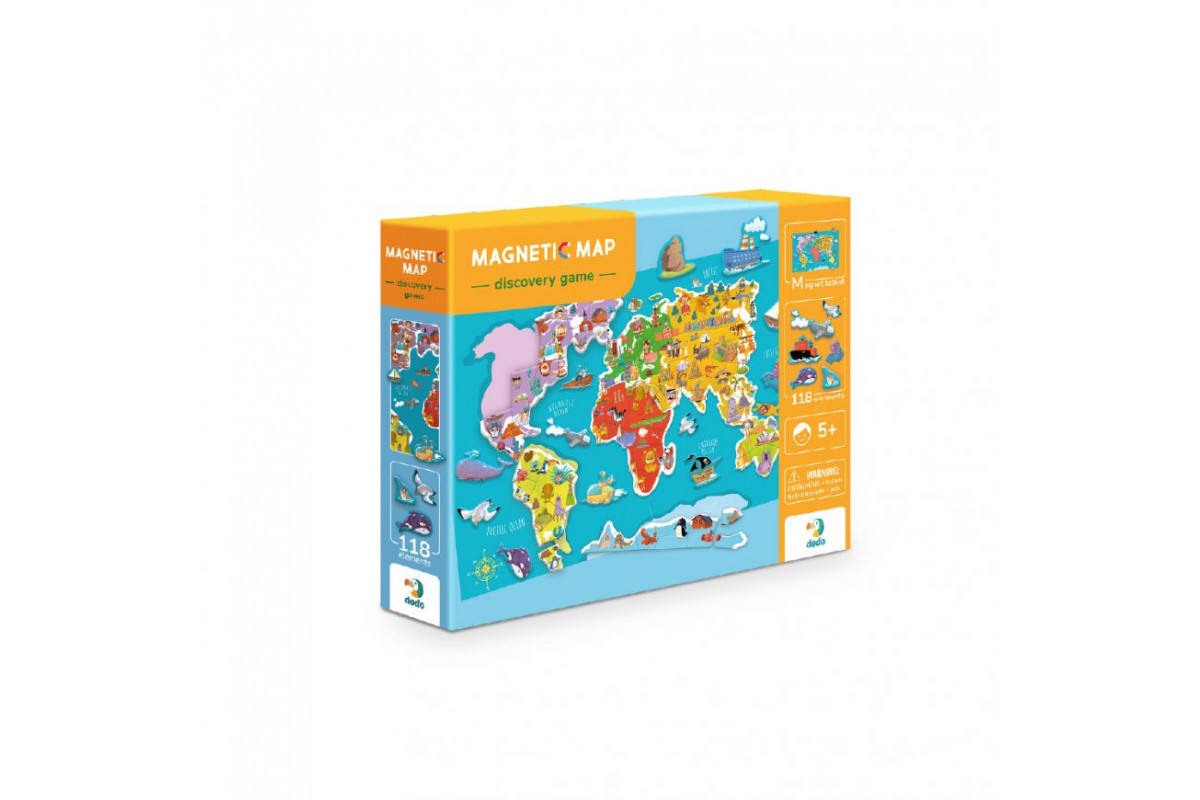 Розвиваюча магнітна гра "Карта планети" DoDo 200201