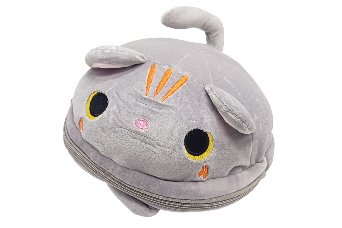 Рюкзак дитячий "Big CAT" FG231104050P, застібка-блискавка, 1 відділення, вушка Сірий