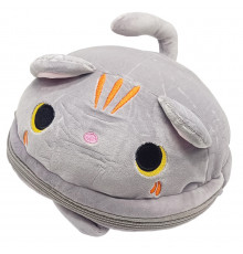 Рюкзак детский "Big CAT" FG231104050P, застежка-молния, 1 отделение, ушки Серый