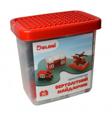 Конструктор "Вертолетная Площадка" 013888/31 в пластиковом боксе 86 деталей