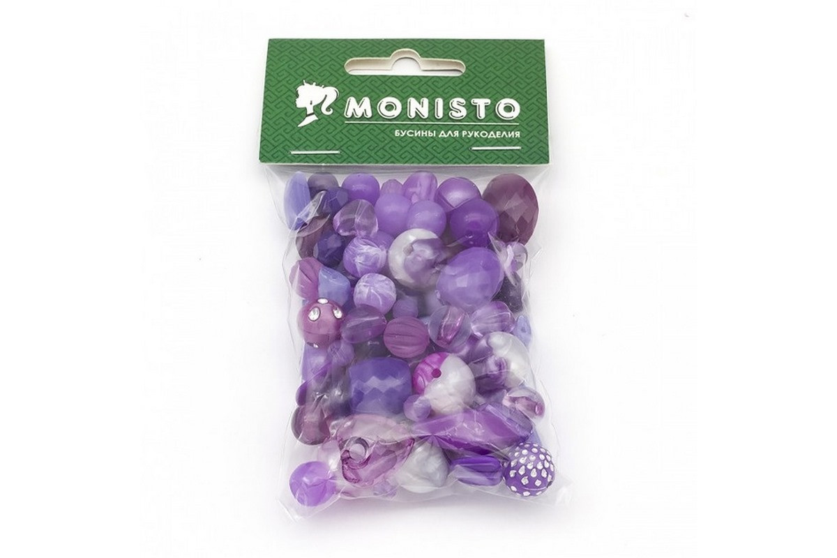 Декоративные бусинки для творчества Бомбей Dom Busin УТ100014231 в упаковке 74 шт