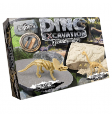 Детский набор для проведения раскопок динозавров DEX-01 DINO EXCAVATION  Трицератопс