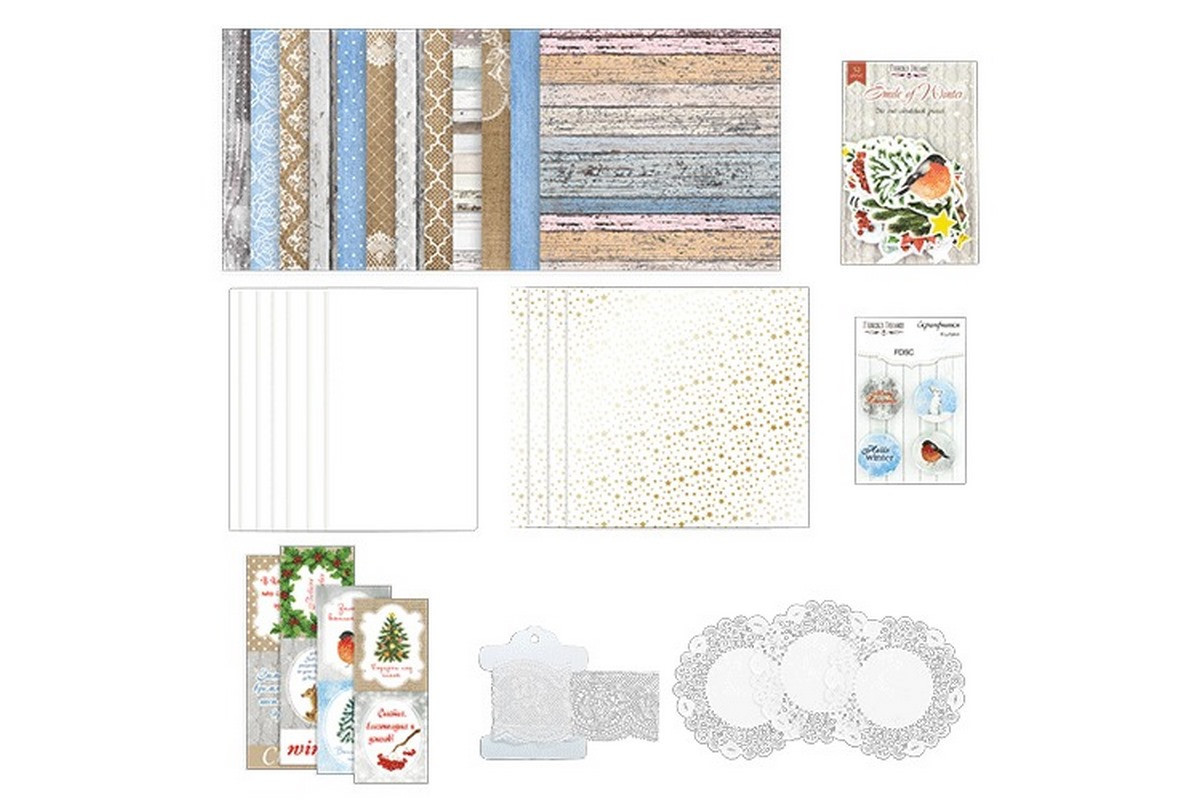 Набір для створення вітальних листівок "Новорічні побажання" FDGCK-001 в асортименті