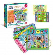 Электровикторина детская "Мир животных" KH55/003 в комплекте 6 карточек 12 заданий