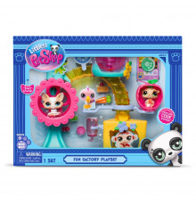 Ігровий набір "Фабрика Розваг" Littlest Pet Shop 00519 аксесуари та 2 фігурки, фабрика