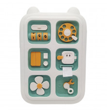 Бизиборд для развития мелкой моторики YL1055A отличный игровой процесс Зеленый