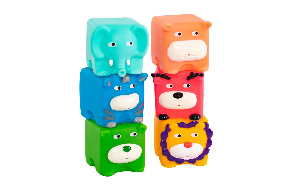 Детский набор для купания "Кубики-зверята" 9050_набір_зі_слоником