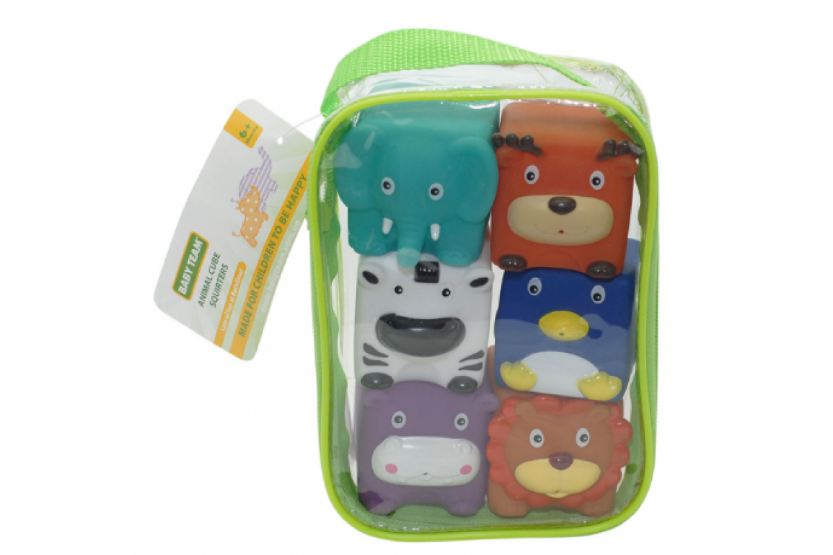 Детский набор для купания "Кубики-зверята" 9050_набір_зі_слоником