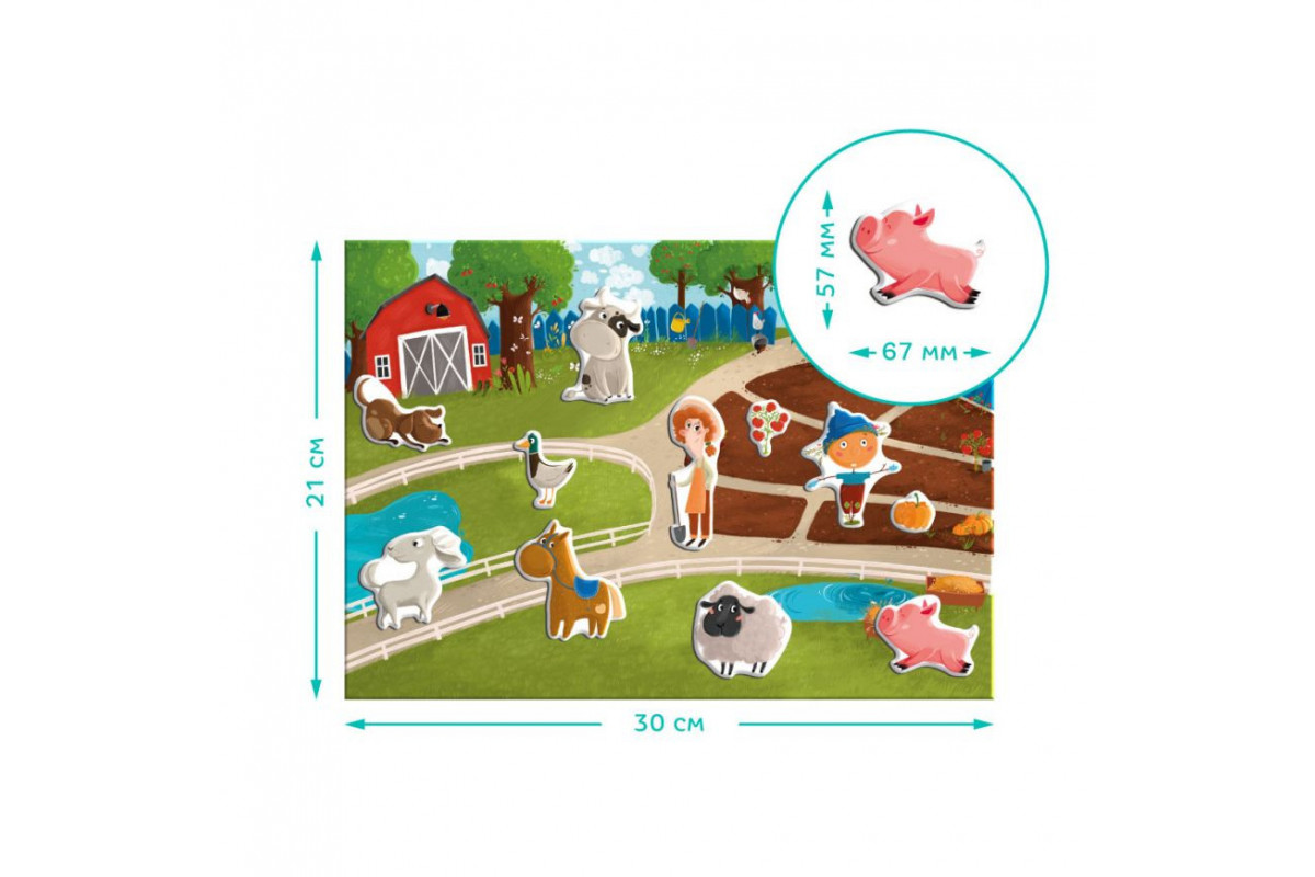 Развивающая магнитная игра "Ферма" DoDo 200206