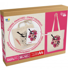 Набір для творчості екосумка-розмальовка "Flowers" N0003653, 38х42 см