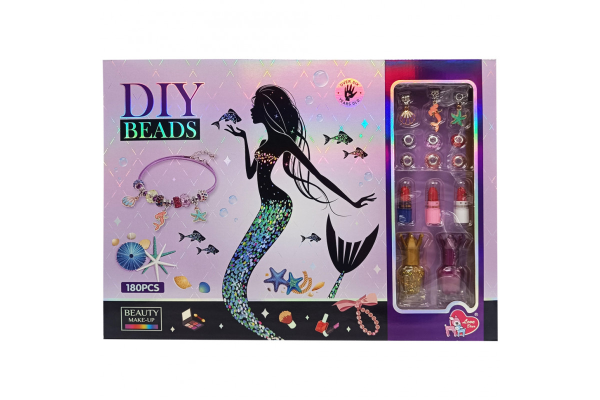 Набір бісеру для виготовлення креативних аксесуарів "Русалонька" LD6032