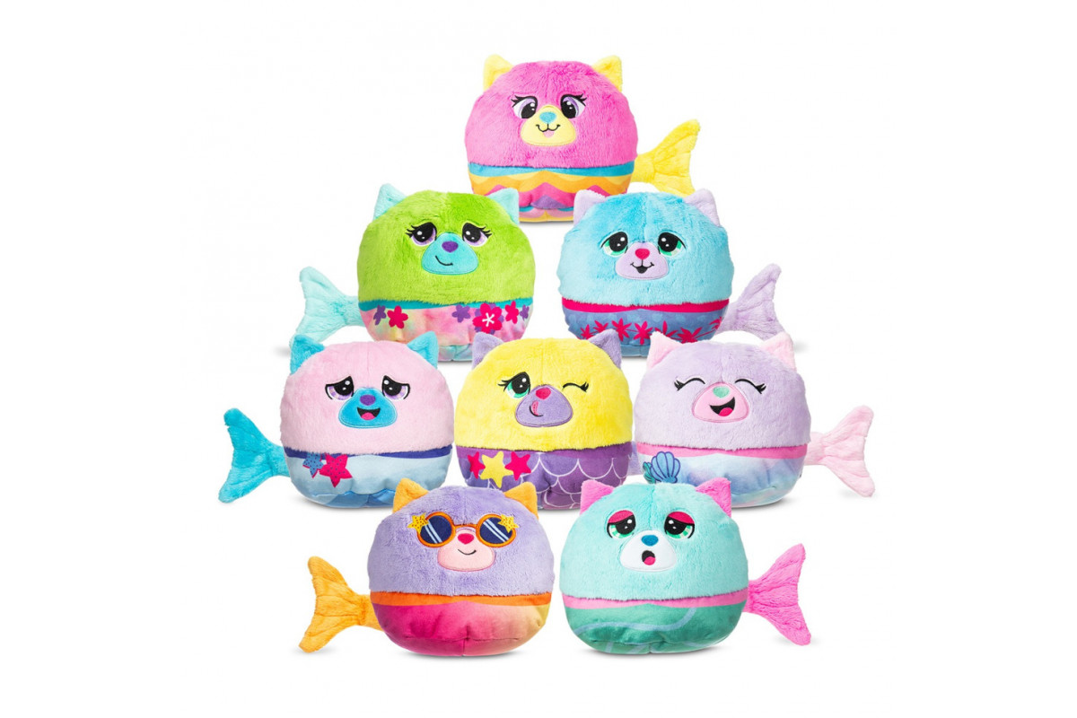 Дитяча м’яка іграшка "Кошеня в акваріумі" Misfittens 03945(W2) в ассортименті