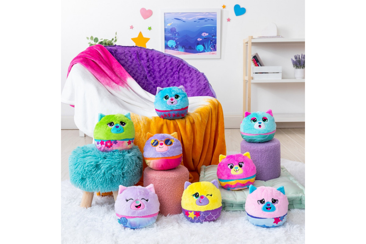 Дитяча м’яка іграшка "Кошеня в акваріумі" Misfittens 03945(W2) в ассортименті