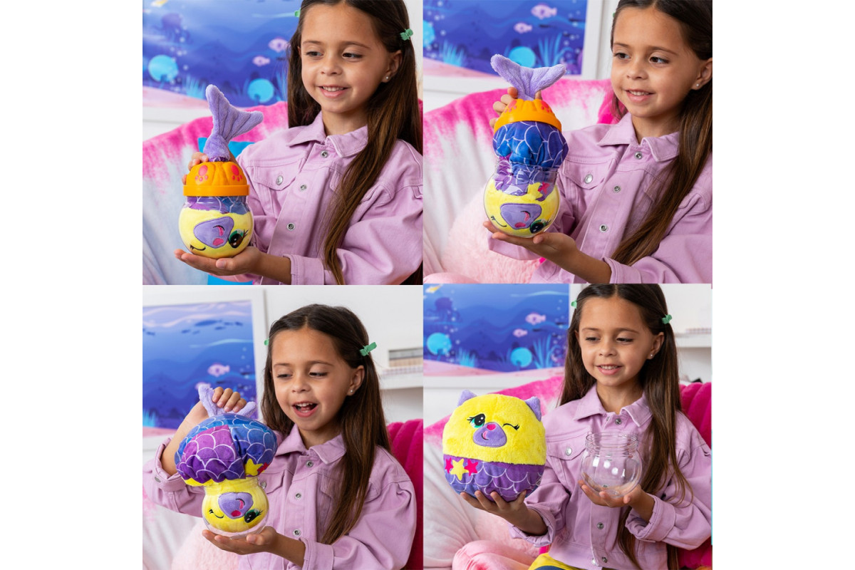 Дитяча м’яка іграшка "Кошеня в акваріумі" Misfittens 03945(W2) в ассортименті