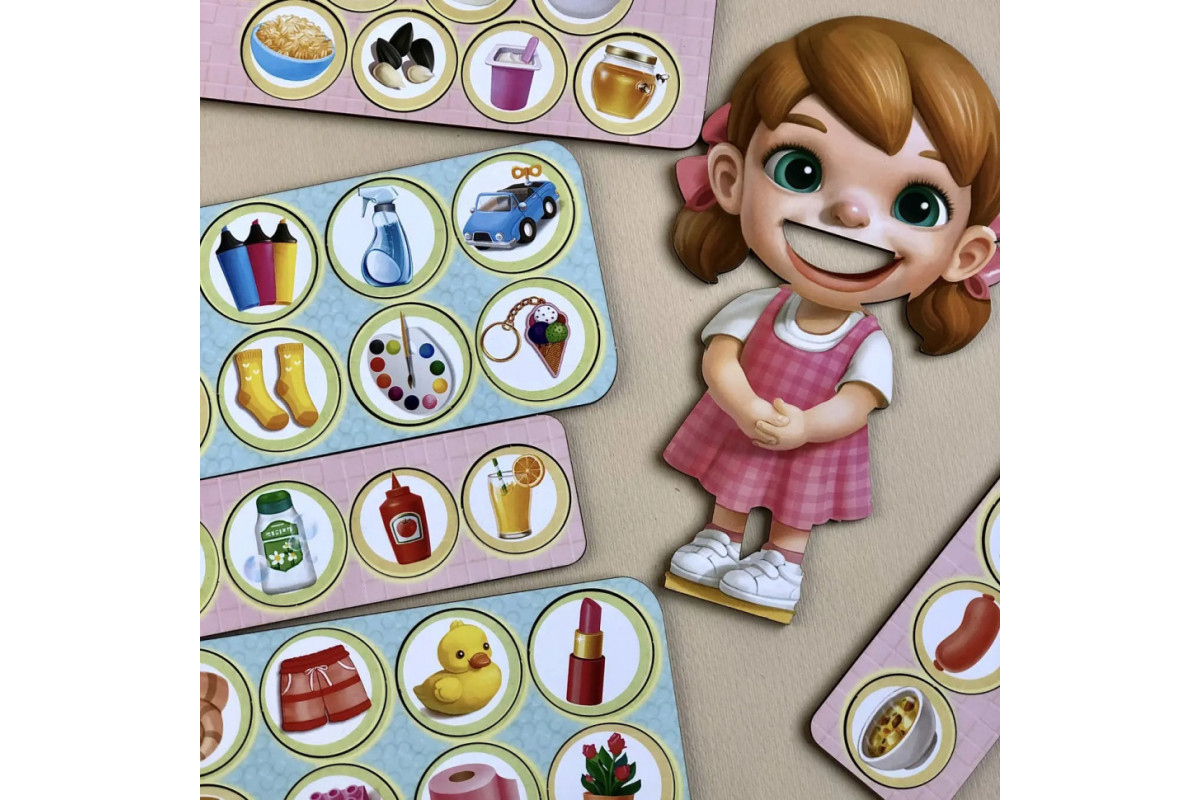 Деревянная настольная игра "Съедобное-несъедобное" Ubumblebees (ПСФ091) PSF091 сортер-комодик