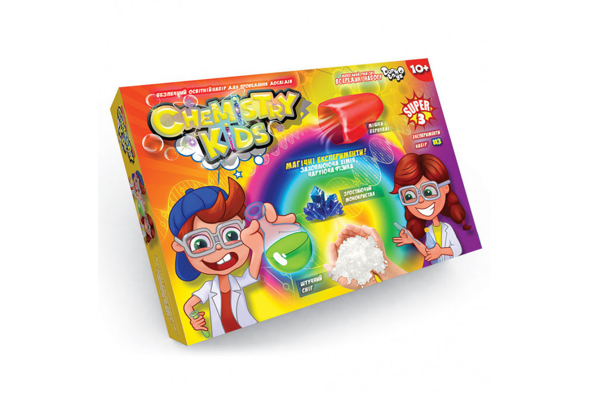 Дитячий набір для проведення дослідів CHEMISTRY KIDS CHK-02  CHK-02-03U